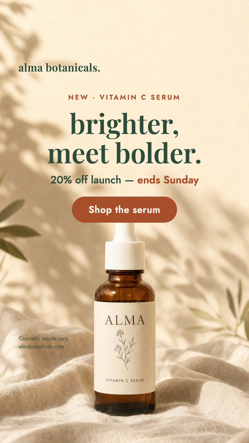 Brighter, meet bolder — serum launch